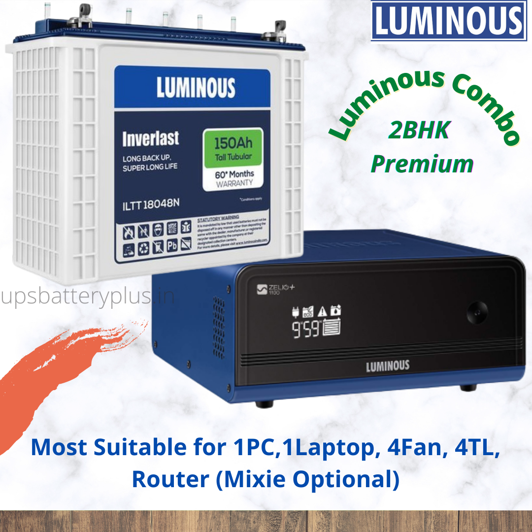 luminous 2bhk premium combo - 150 ah battery 